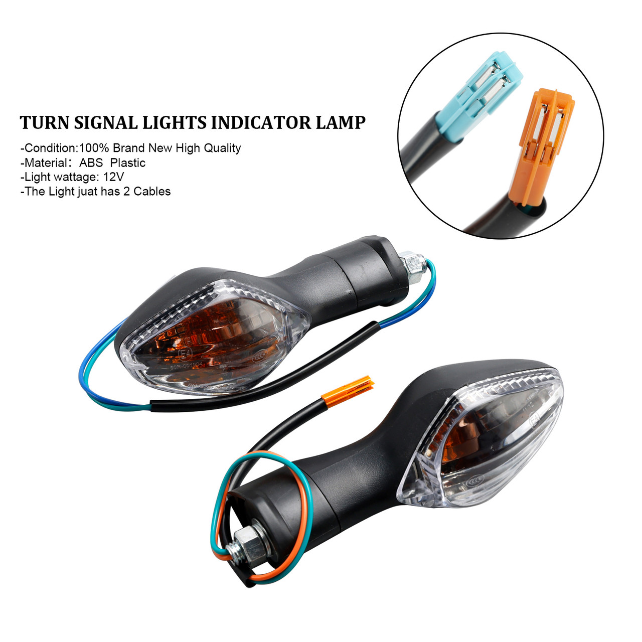 2012-2020 Honda CBR500 CBR650F CTX700 MSX125 Turn Signal Lights Indicator Lamp Clear Generic