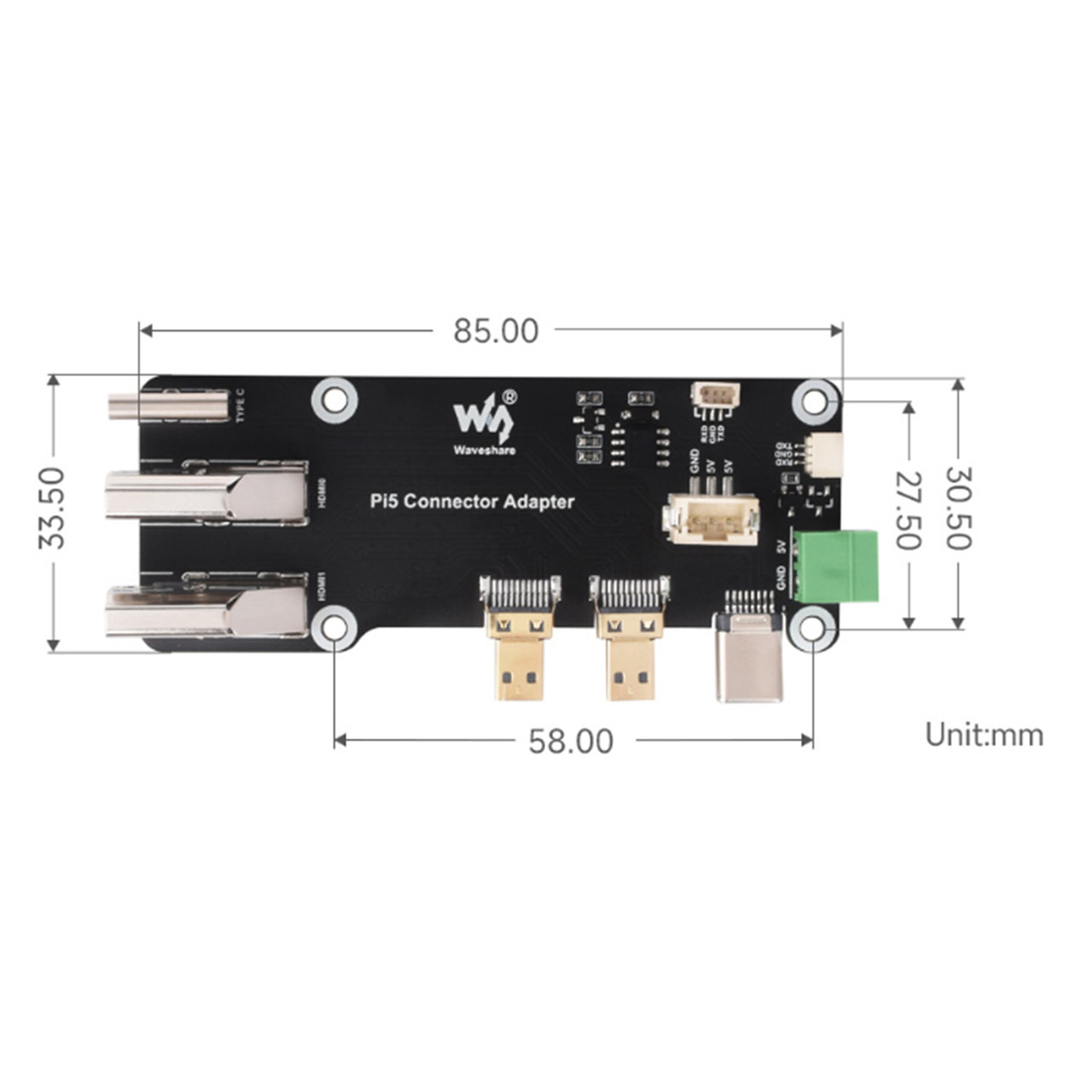 Raspberry Pi Multi-Function Expansion Board Micro HDMI to HDMI Dual 4K Pi5/Pi4B Raspberry Pi Multi-Function Expansion Board Micro HDMI to HDMI Dual 4K Pi5/Pi4B