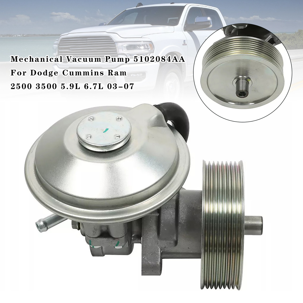 2003～2008年式ダッジ・ラム2500/3500 5.9Lカミンズディーゼル 2003-2007 Dodge Cummins Ram 2500 3500 5.9L 6.7L Mechanical Vacuum