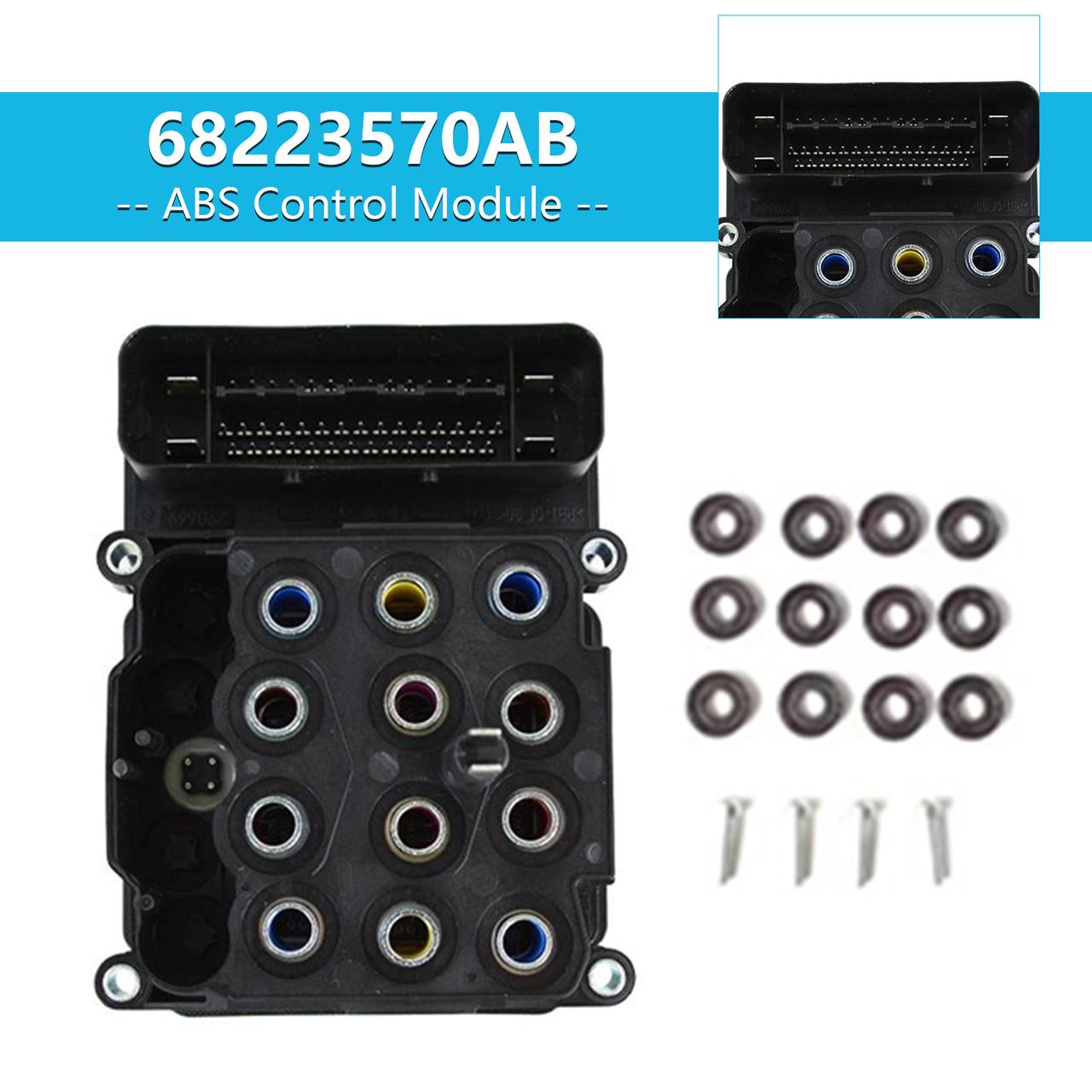 2014-2016 Jeep Compass New ABS Control Module 68223570AB Generic