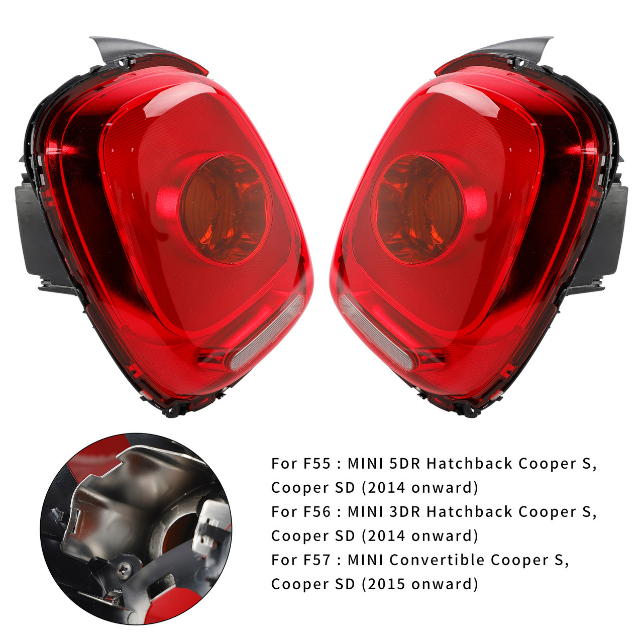 2014-2021 MINI F56 F55 Rear Left+Right Tail Light 63217297433