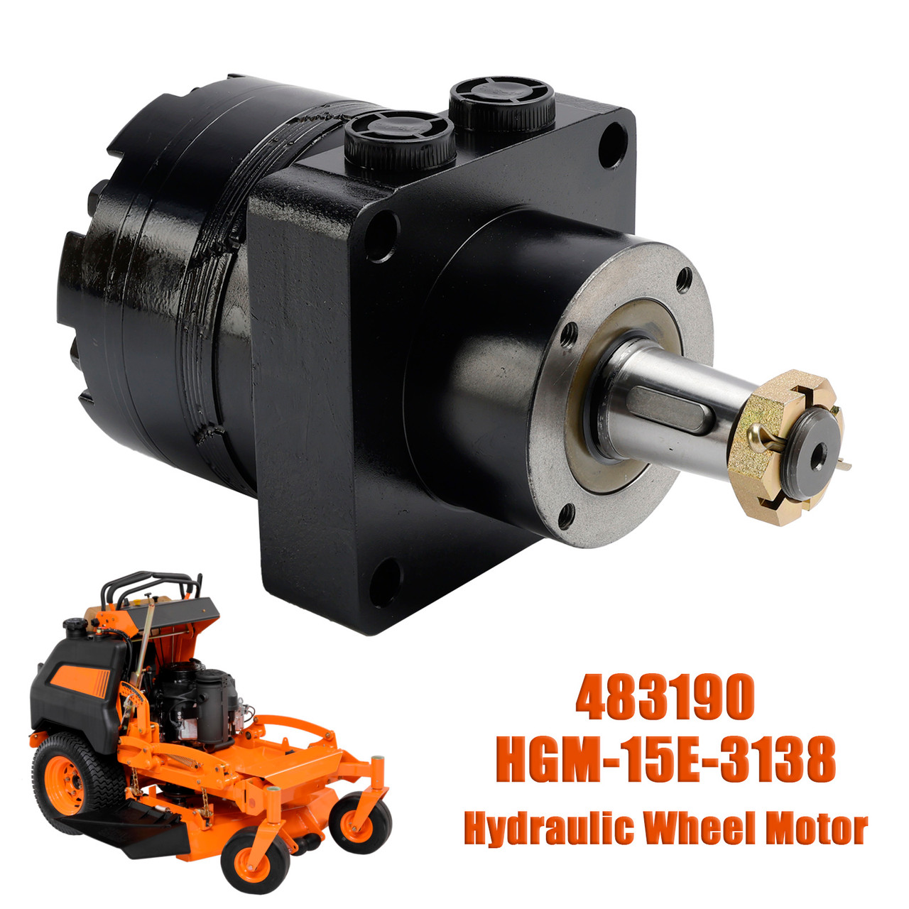 Hydraulic Wheel Motor for Scag 483190 Hydro Gear HGM-15E-3138