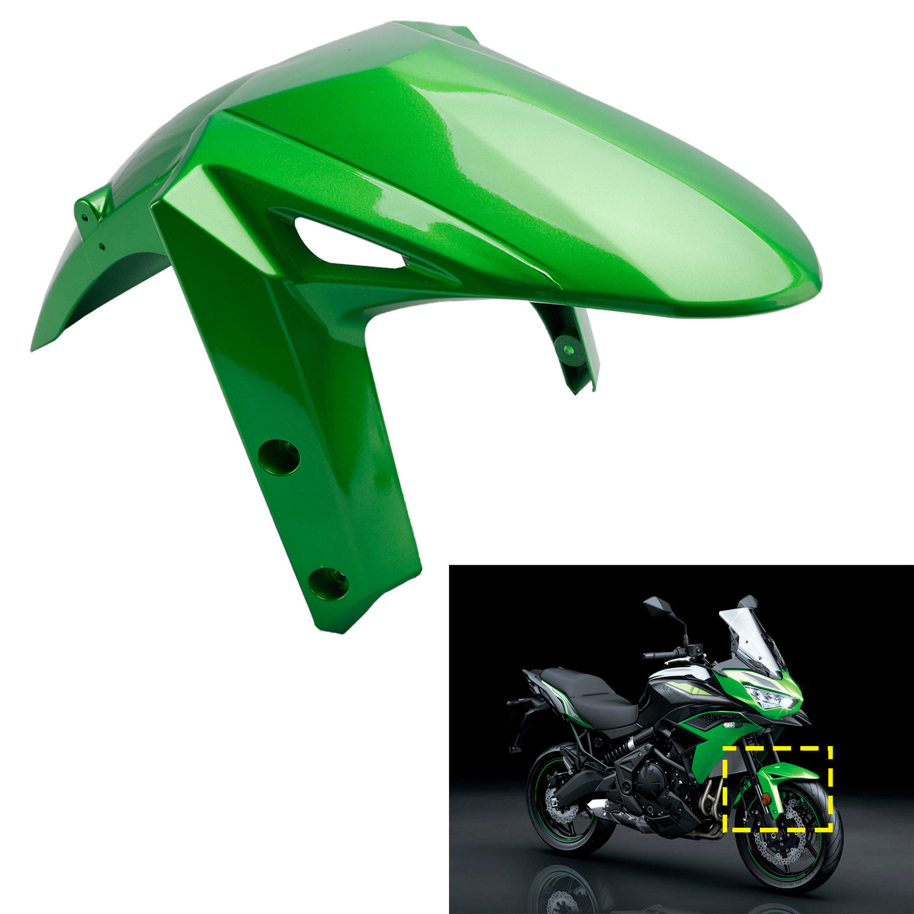 2022-2024 Kawasaki Versys650/ KLE650 Front Fender Mudguard Fairing