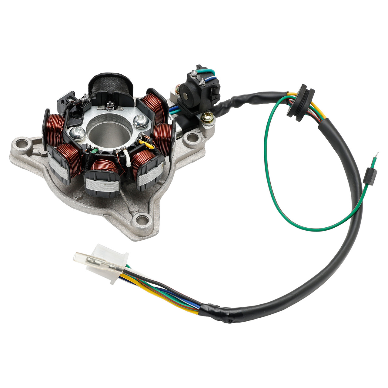 1993-2001 Honda CG 125 7 1/2 Poles Ignition stator with Base Assembly 6-Wire 31120-KY0-981 Generic