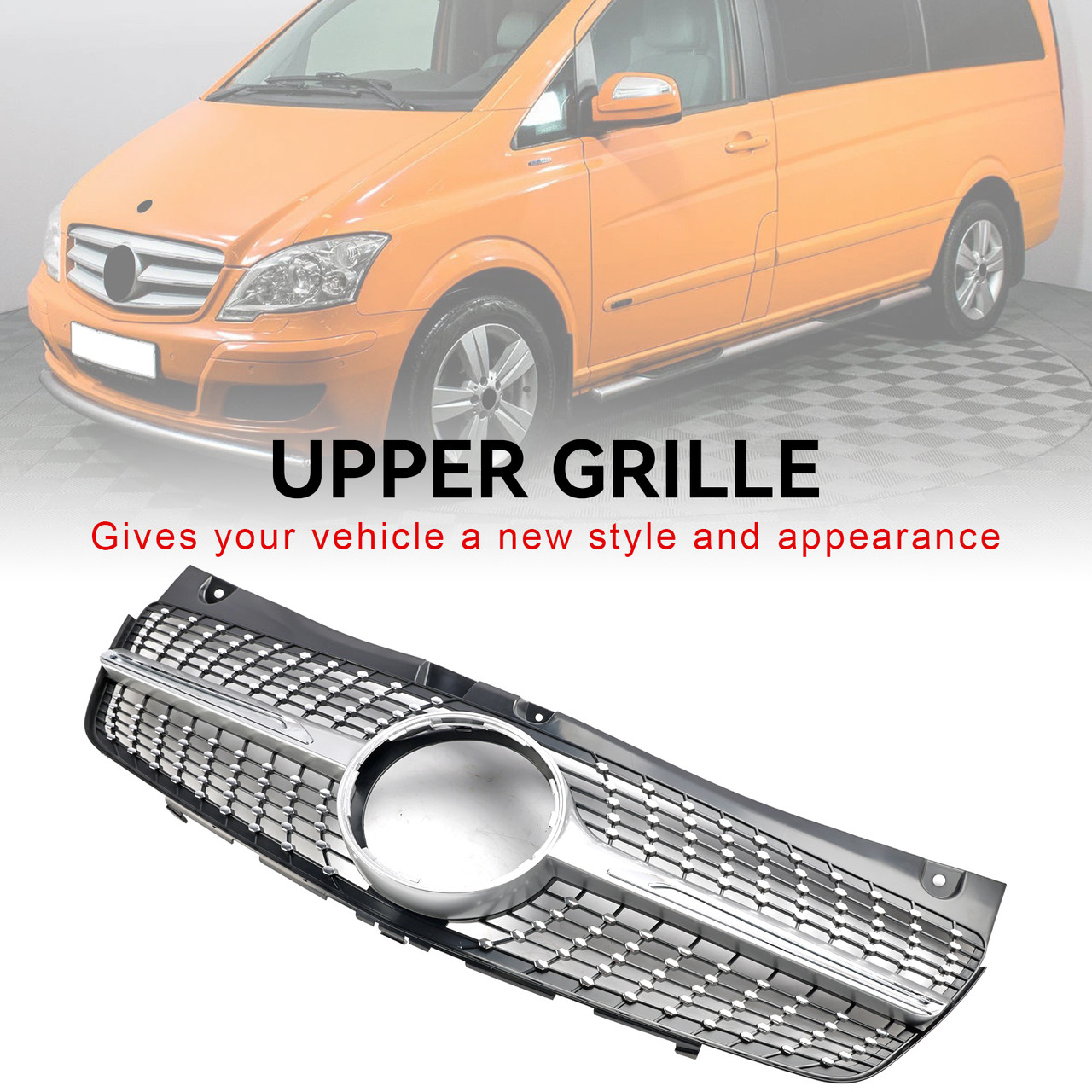 2011-2014 Mercedes-Benz V-CLASS Viano W639 Front Bumper Grille