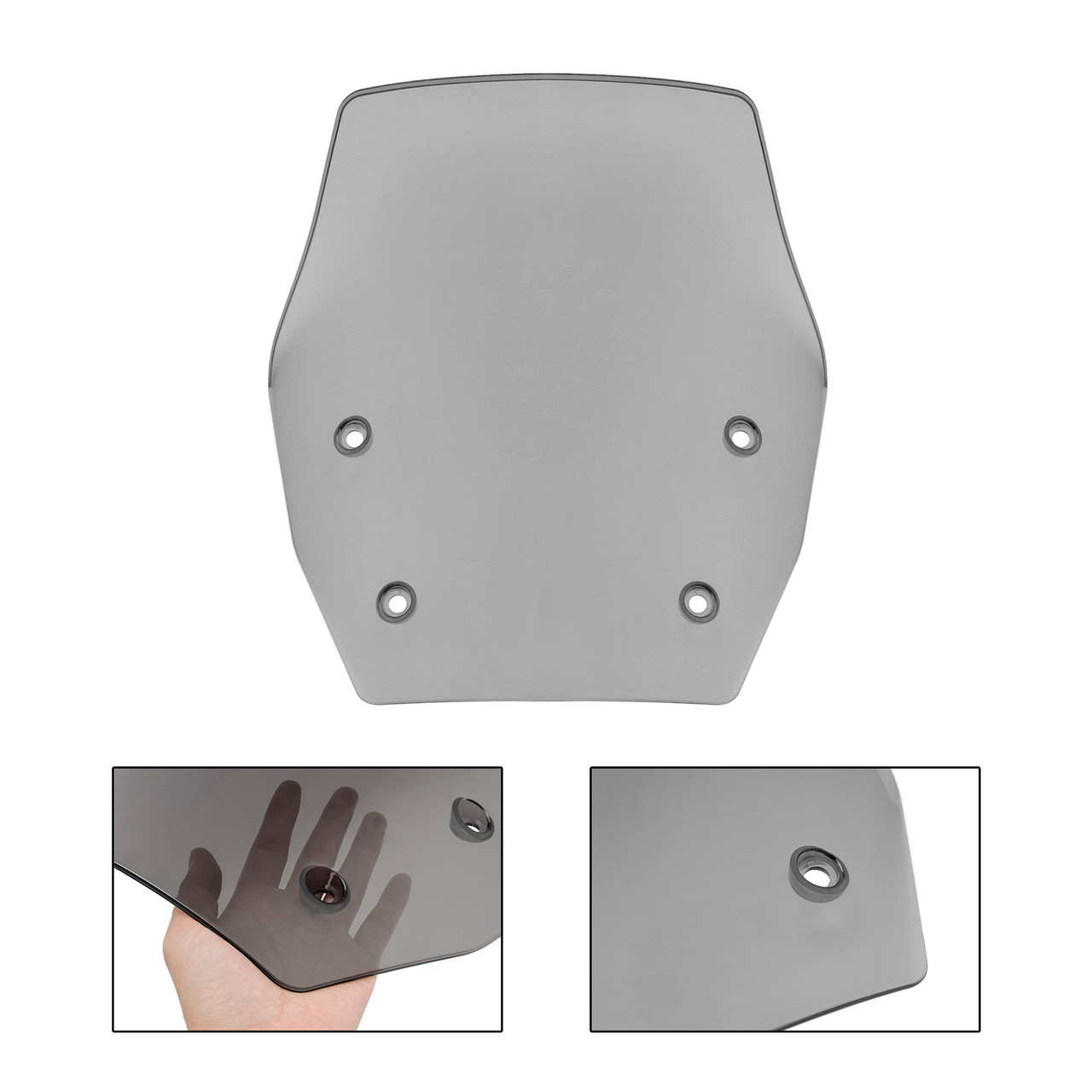 2024 BMW R1300GS Front Windshield Windscreen Gray Generic