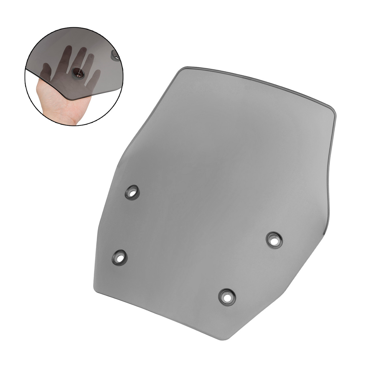 2024 BMW R1300GS Front Windshield Windscreen Gray Generic