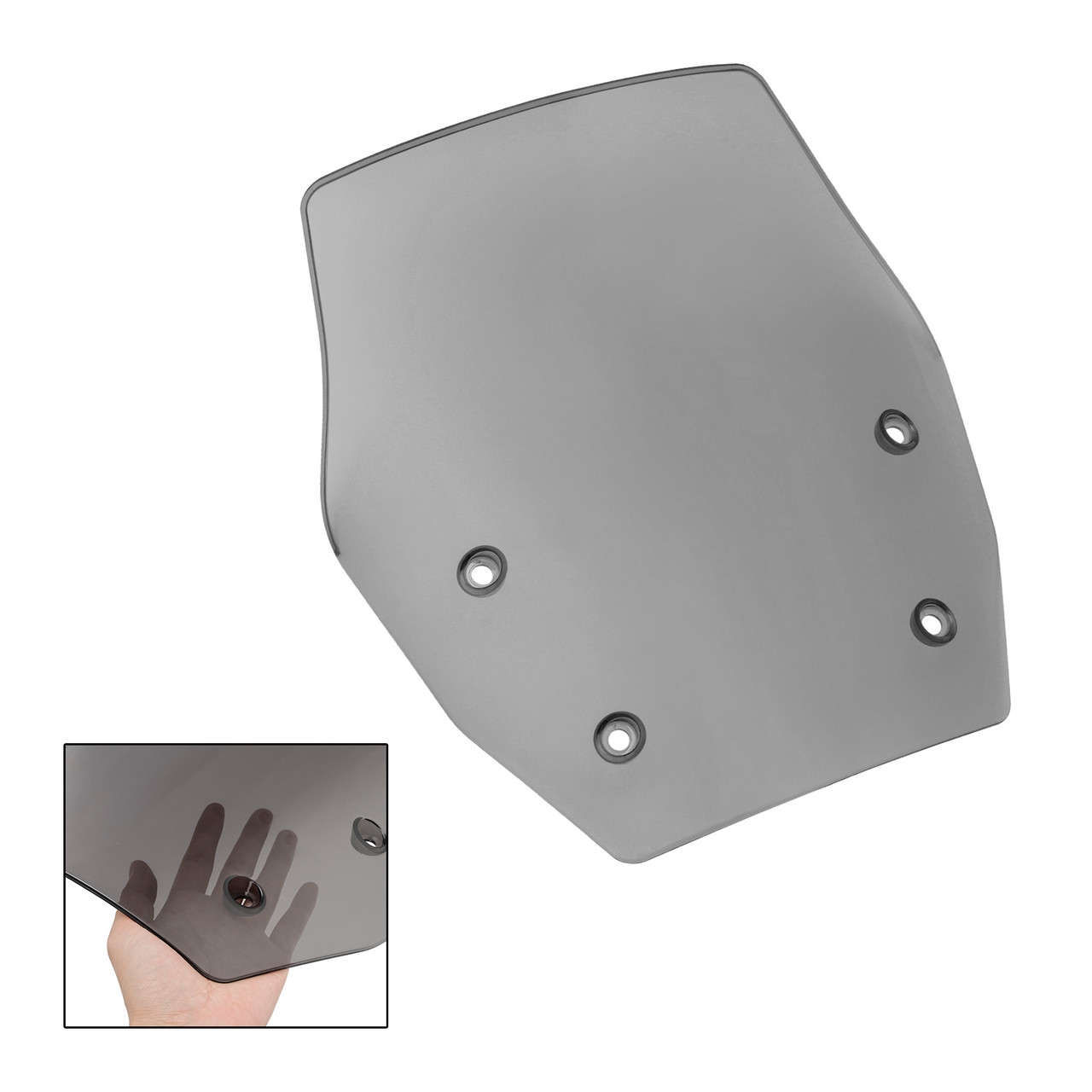 2024 BMW R1300GS Front Windshield Windscreen Gray Generic