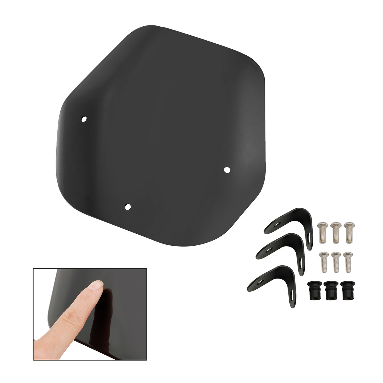 2023-2024 Suzuki GSX-8S Front Windshield Windscreen Black Generic