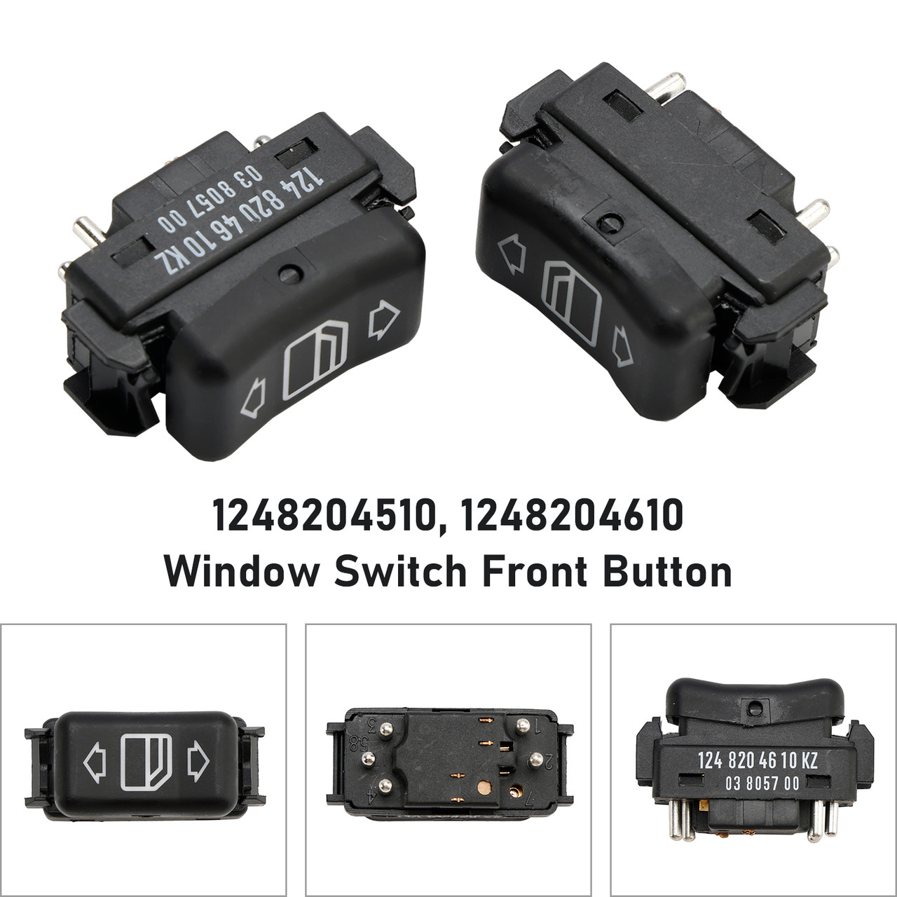 1986-1993 Mercedes Benz W124 S126 W190 2X Console Power Window