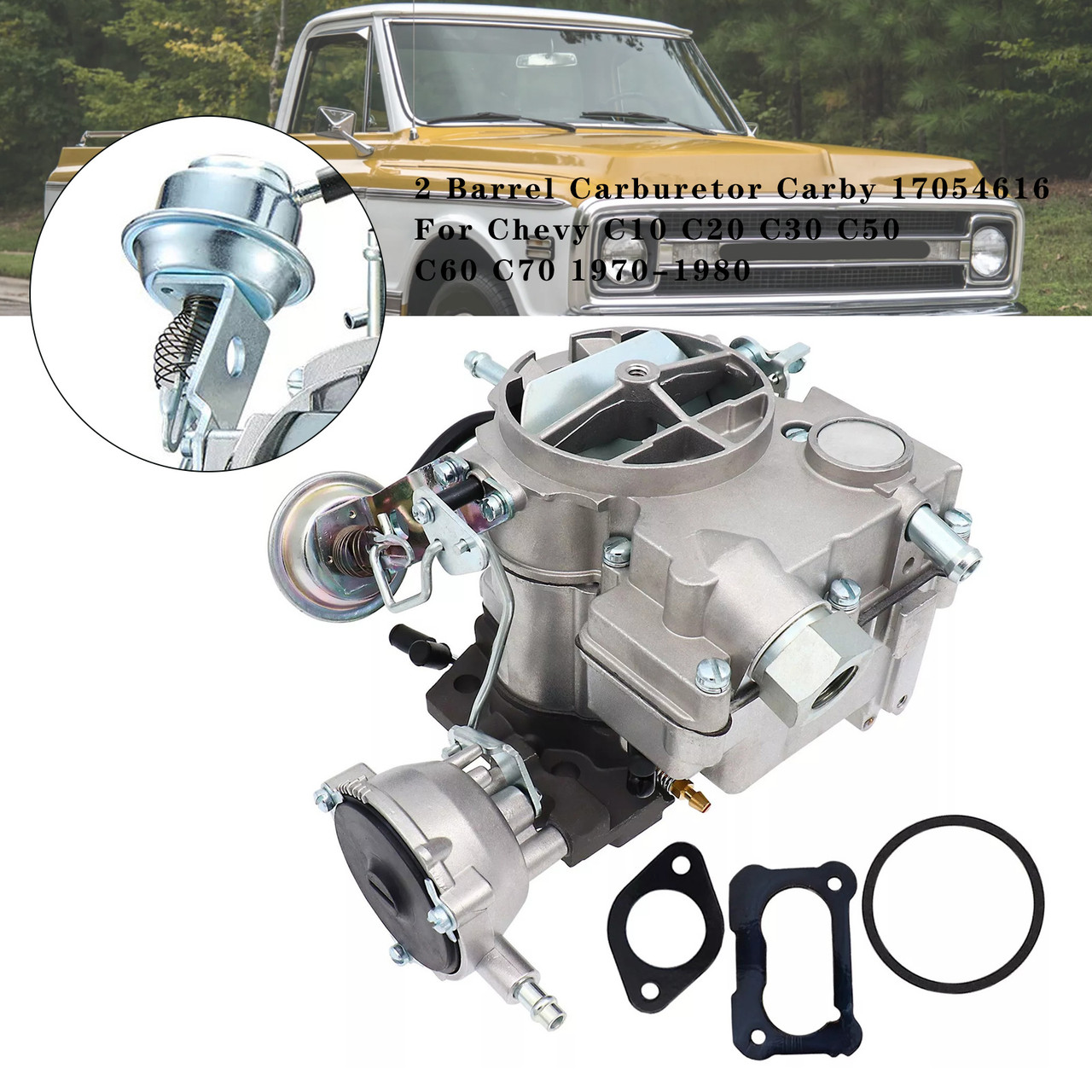 1970-1980 Chevy C10 C20 C30 C50 C60 C70 2 Barrel Carburetor Carby