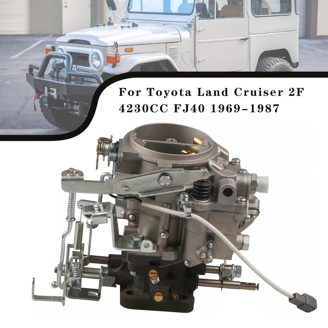 こんぶページ 1969-1987 Toyota Land Cruiser 2F 4230CC FJ40 Carburetor Carb 21100