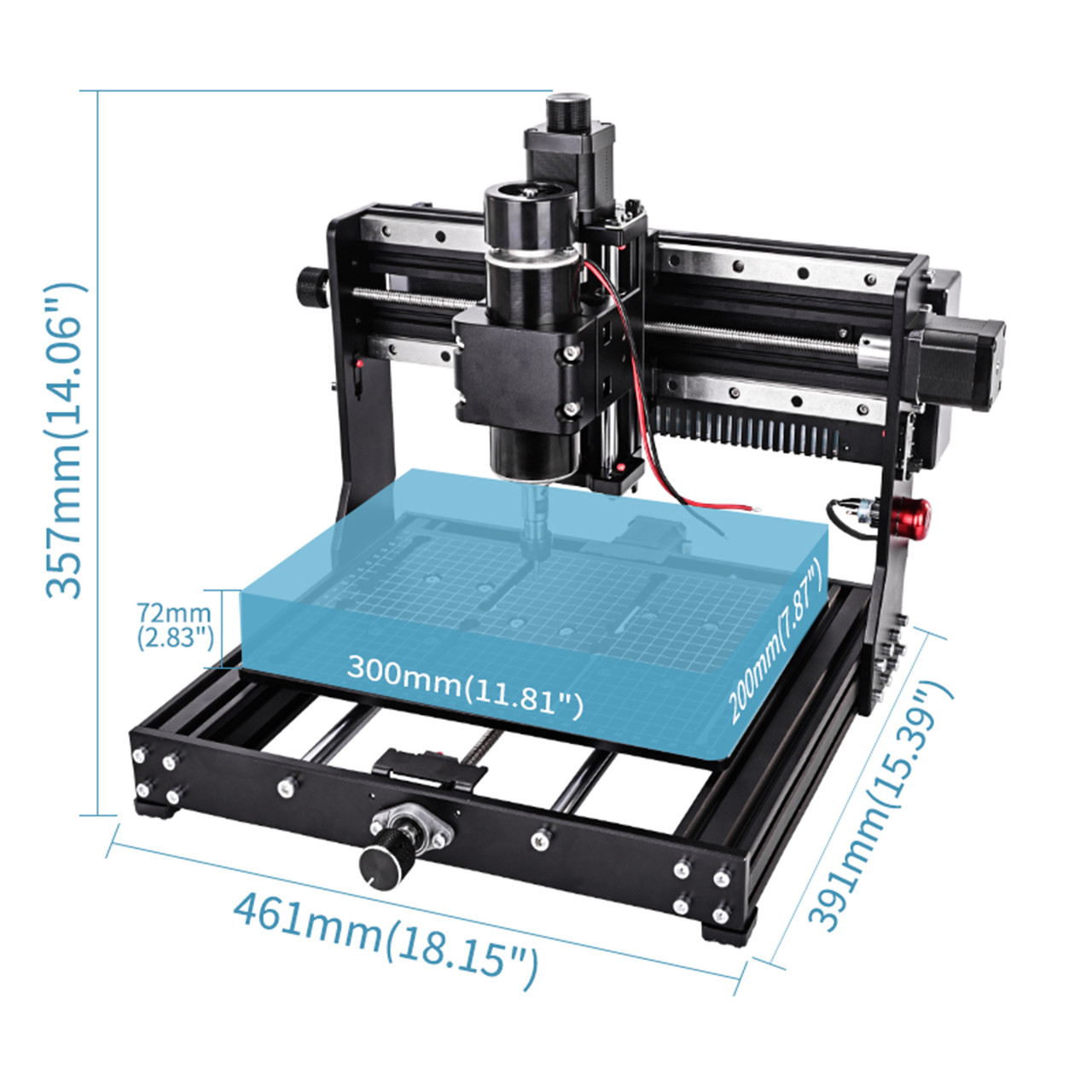 CNC 3020 Plus 500W Router Engraver Laser Machine Milling Cutting