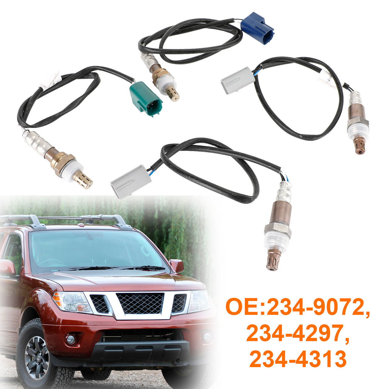 4x Oxygen Sensor Up&Down 234-9072 For Nissan Pathfinder Frontier Xterra 4.0L