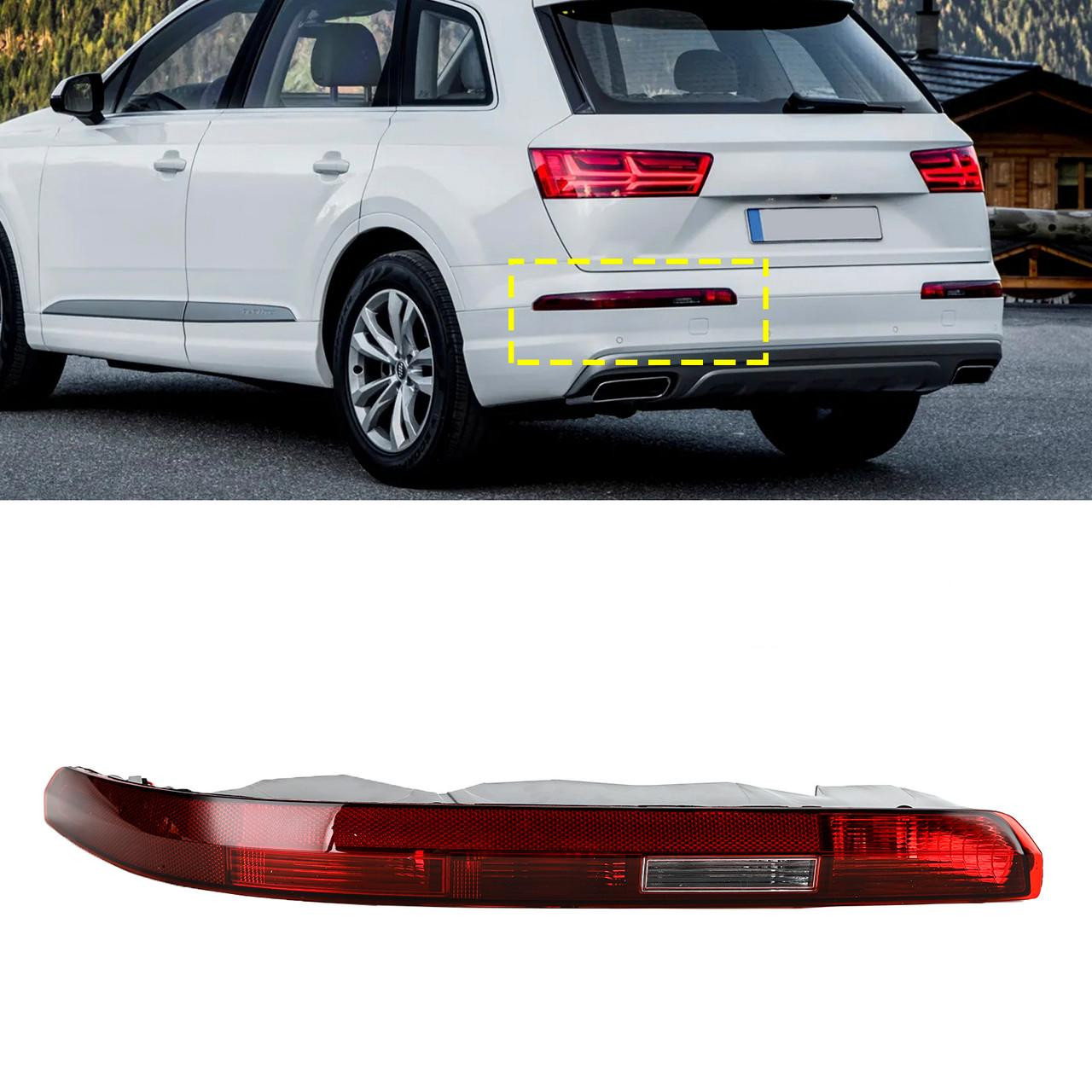 Left Rear Bumper Tail Lamp Fog Lamp Assembly 4M0945095A For AUDI Q7 2016-2023