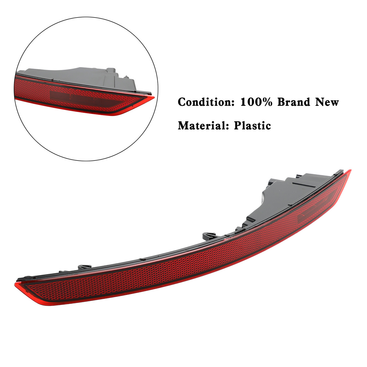 Rear Left Bumper Reflector Lamp 4M8945701 For Audi Q8 RSQ8 SQ8 2019-2022