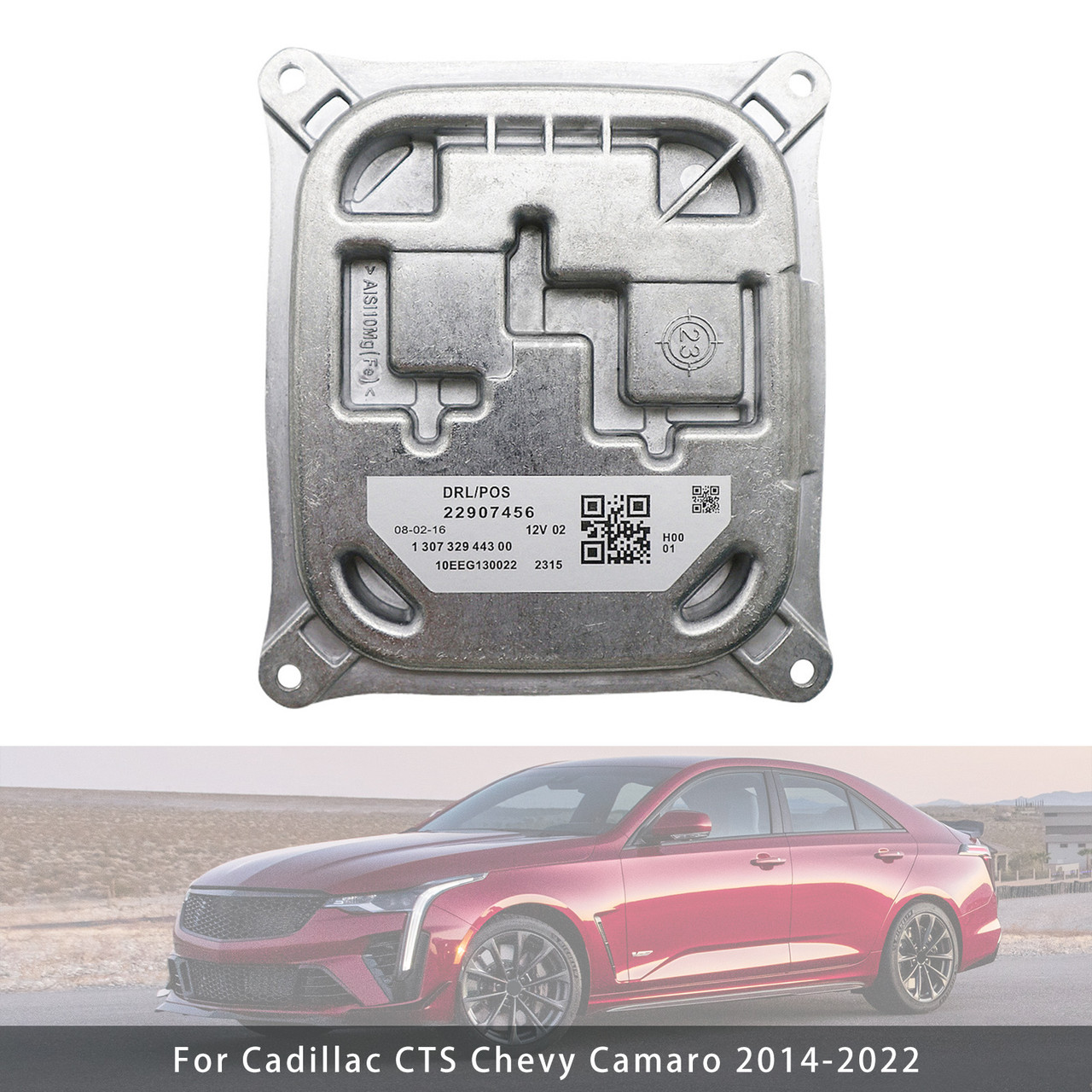 2014-2022 Cadillac CTS Chevy Camaro Headlight DRL Module Ballast 22907456 Generic