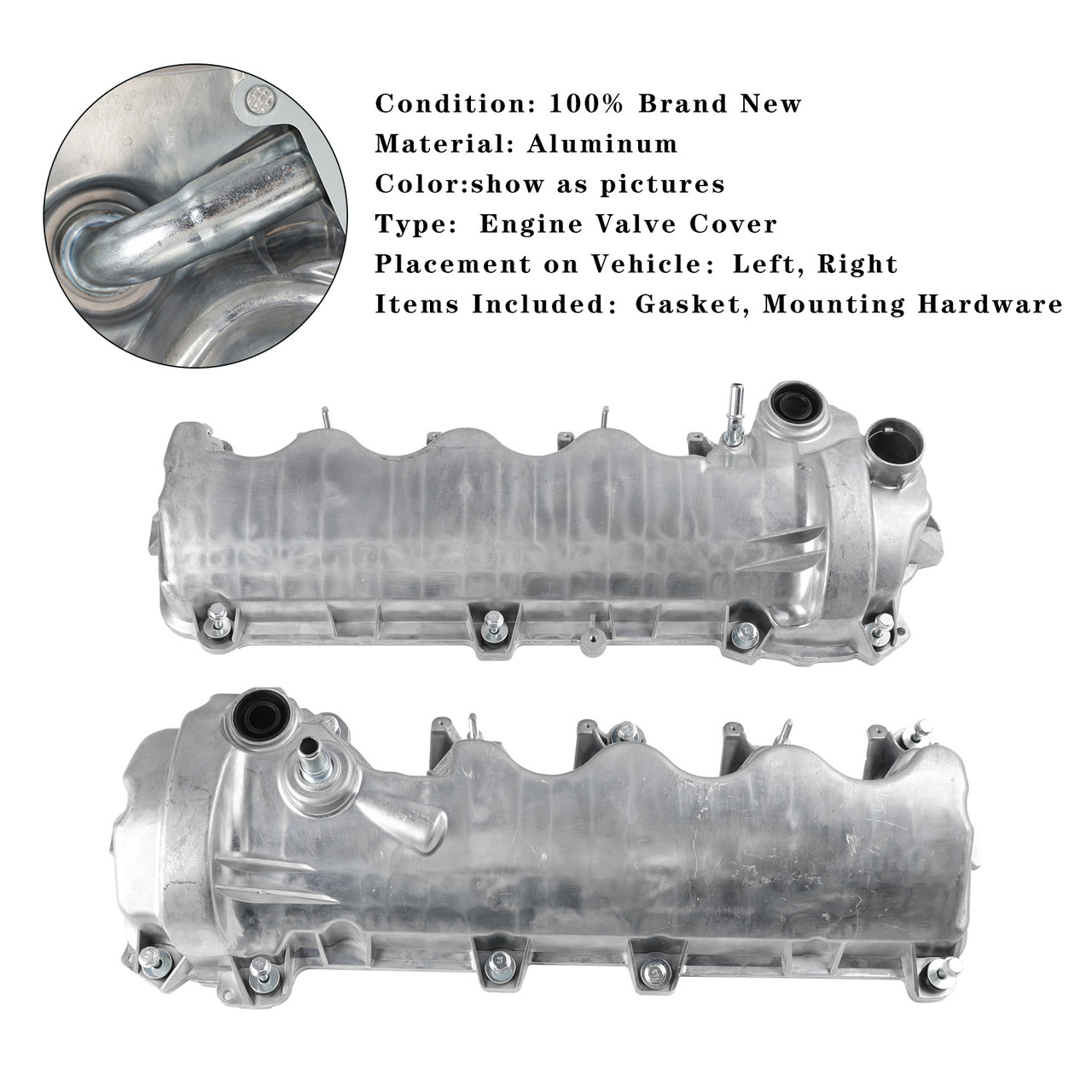 Ford Expedition F150 Truck L+R Engine Valve Cover w/Gasket 9L1Z6582C 9L1Z6582D Generic Ford Expedition F150 Truck L+R Engine Valve Cover w/Gasket 9L1Z6582C 9L1Z6582D Generic
