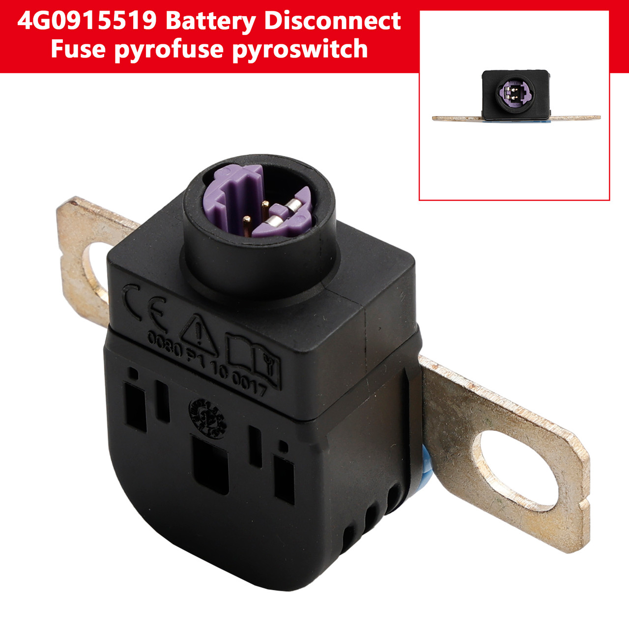 2010-2016 Audi Q5 A6 S6 4G0915519 Battery Disconnect Fuse pyrofuse pyroswitch Generic