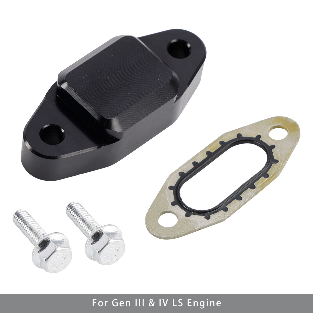 Gen III & IV LS Engine Oil Cooler Bypass Cover (No Sensor Ports) Generic