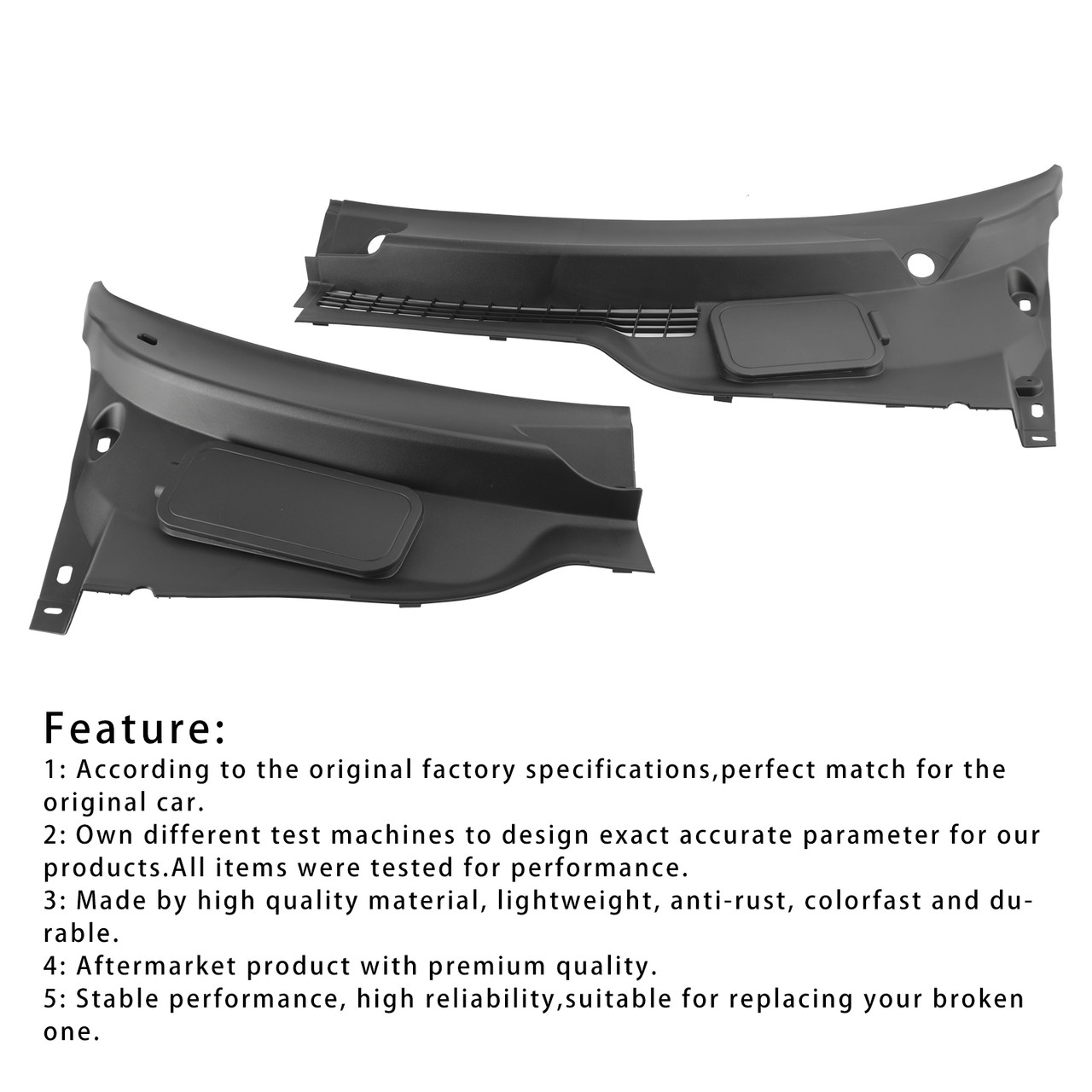 2010-2016 Mini Cooper R60 R61 Windshield Cowl Panel 51719808095+51719808096 Generic