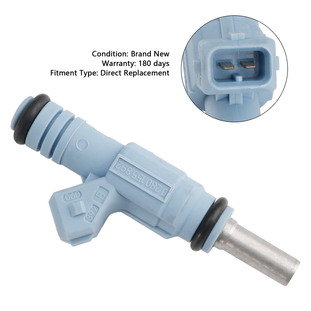 2000-2002 Audi TT Quattro 1.5L 1PCS Fuel Injector 0280155892 0280155893 Blue Generic