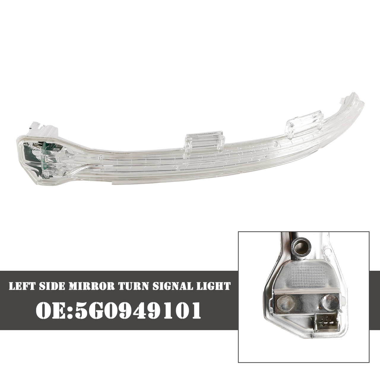 2015-2021 VW e-Golf 7 Touran MK2 Jetta MK7 Left Side Mirror Turn Signal Light Generic