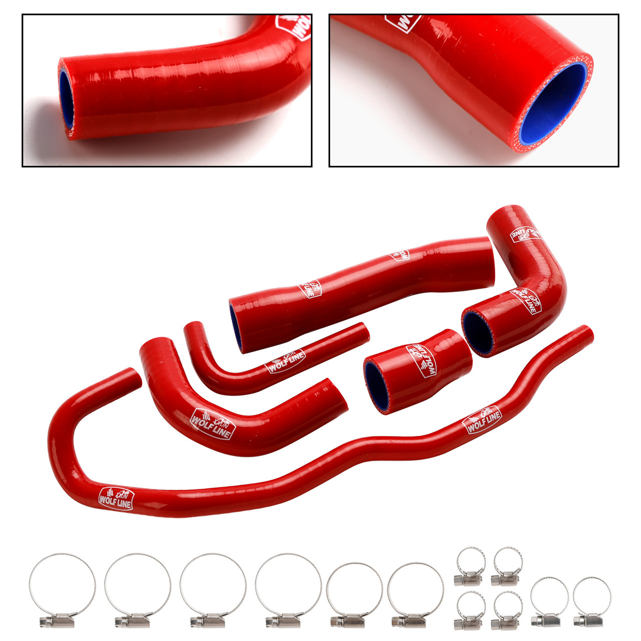 2021-2024 BMW S1000XR Silicone Radiator coolant Hose kit Red Generic
