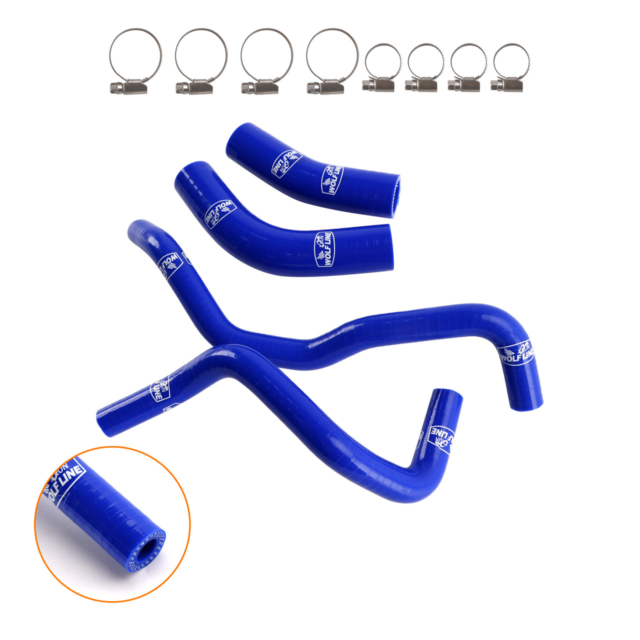 2019-2024 Yamaha Tenere 700 Silicone Radiator coolant Hose kit Blue Generic