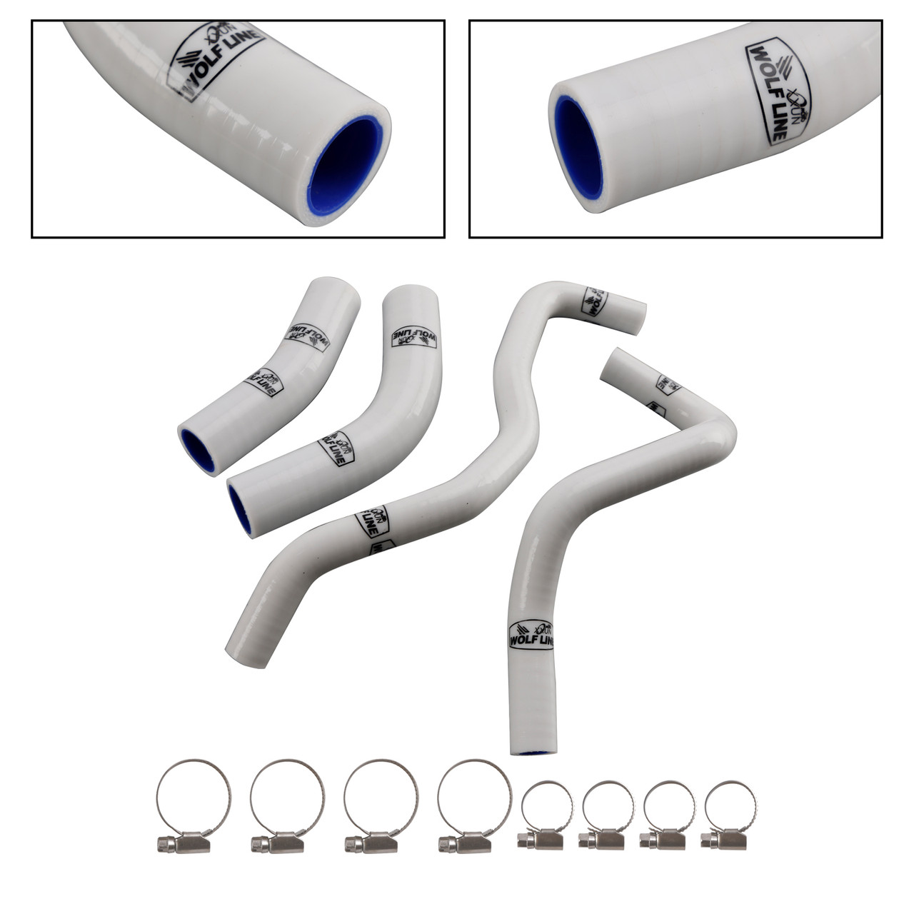 2019-2024 Yamaha Tenere 700 Silicone Radiator coolant Hose kit White Generic