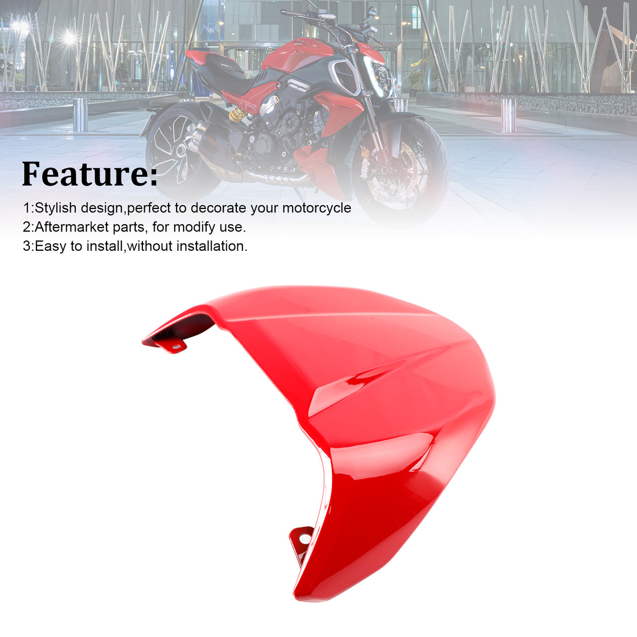2023-2024 Ducati Diavel V4 Tail Rear Seat Cover Fairing Cowl Red