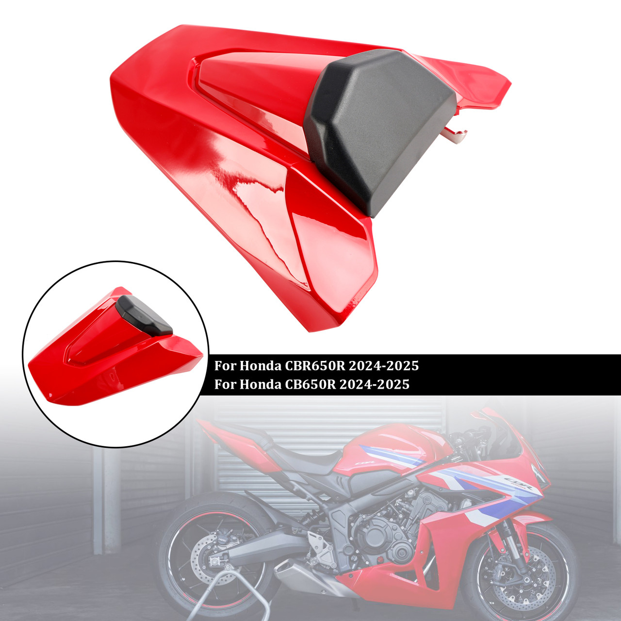 2024-2026 Honda CBR650R CB650R Rear Tail Seat Fairing Cover Red