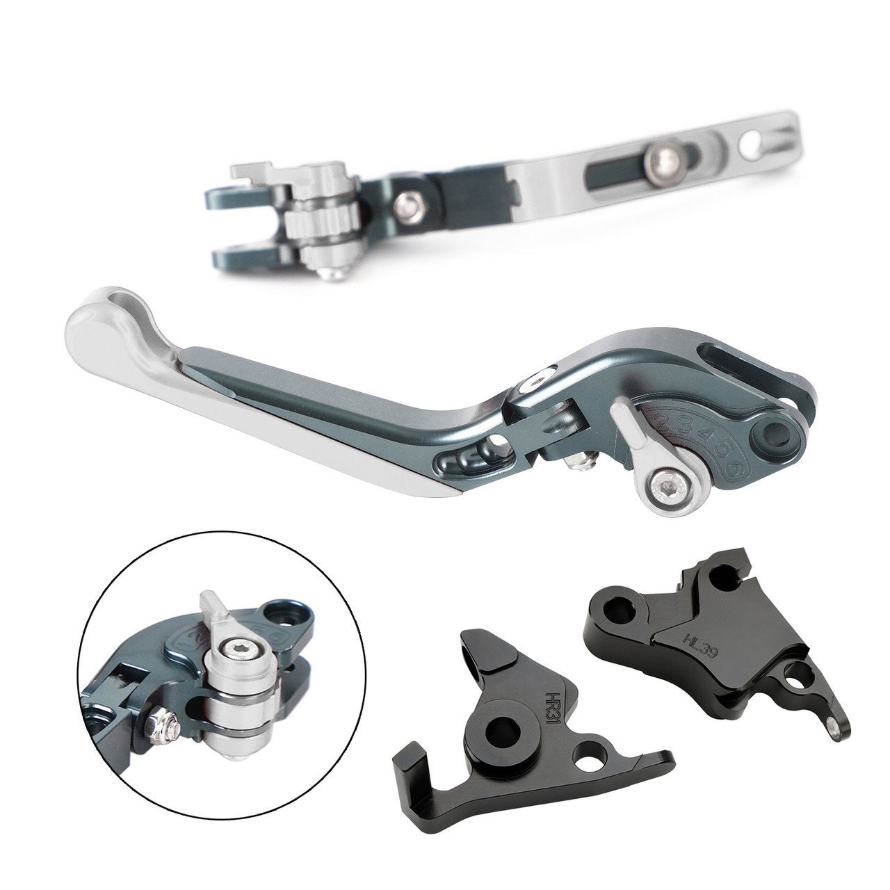 2021-2024 CFMOTO 450SS 450SR 450NK Adjustable Clutch Brake Lever Silver Generic