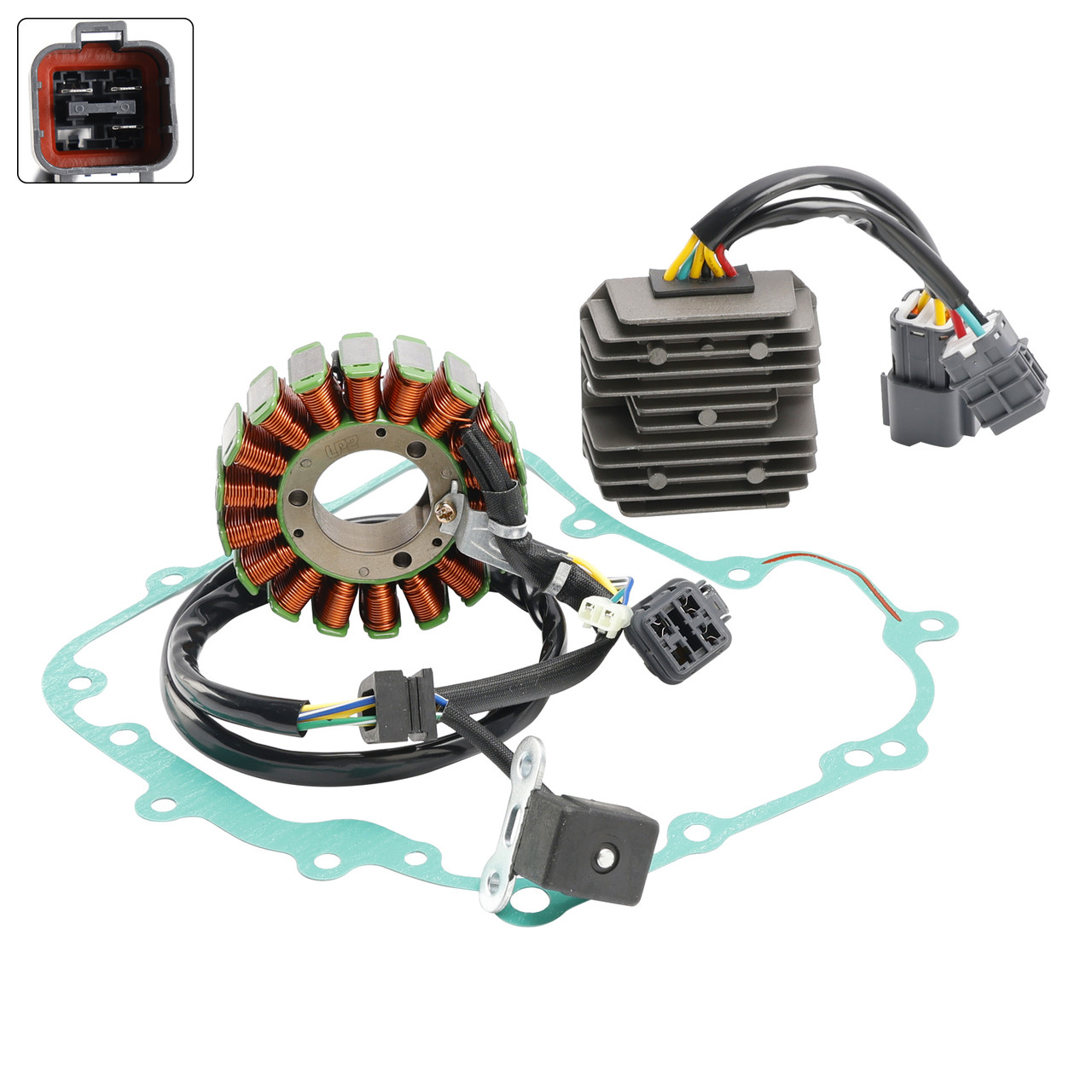2004-2016 Kymco MXU 250 18-Pole Magneto Coil Stator + Voltage Regulator + Gasket Assy 11394-LBA7-900 Generic
