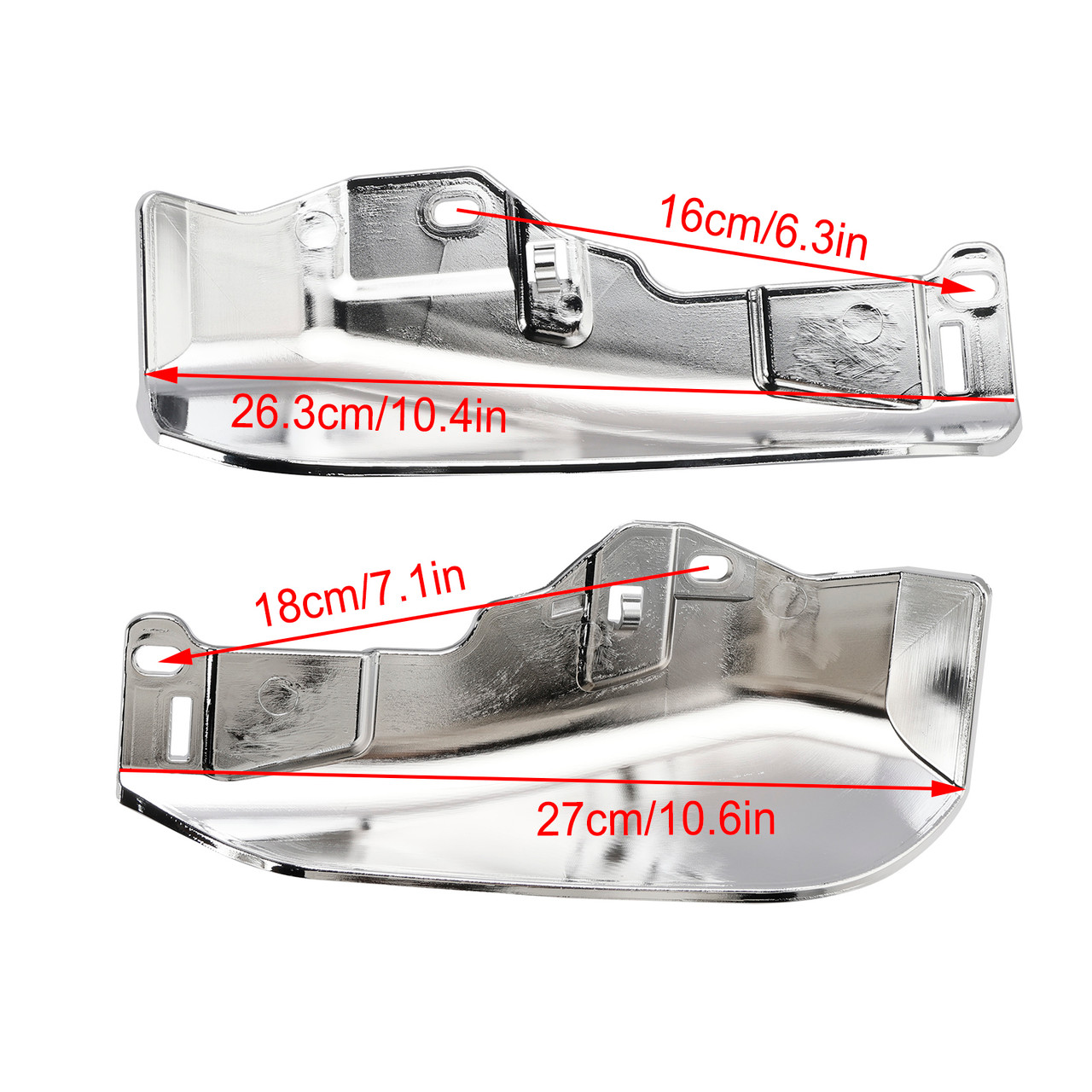 2023-2024 Touring CVO Street Glide Road Glide Mid-Frame Air Heat Deflector Chrome Generic