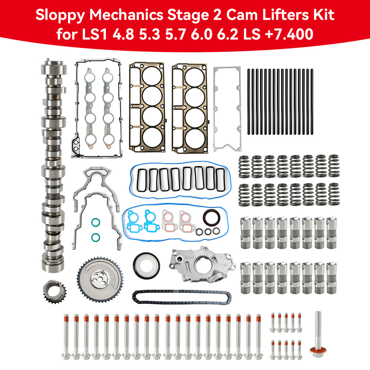 2008-2013 6.2L LS3 V-8; without AFM Sloppy Mechanics Stage 2 Cam