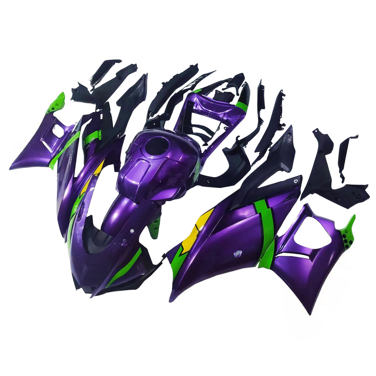 2022-2023 Yamaha YZF-R3 R25 Purple&Green Fairing Kit