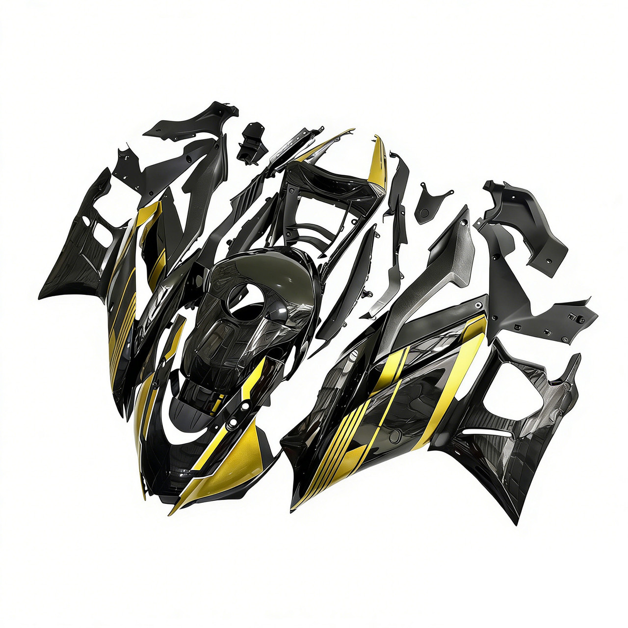 2022-2023 Yamaha YZF-R3 R25 Gold&Black Fairing Kit