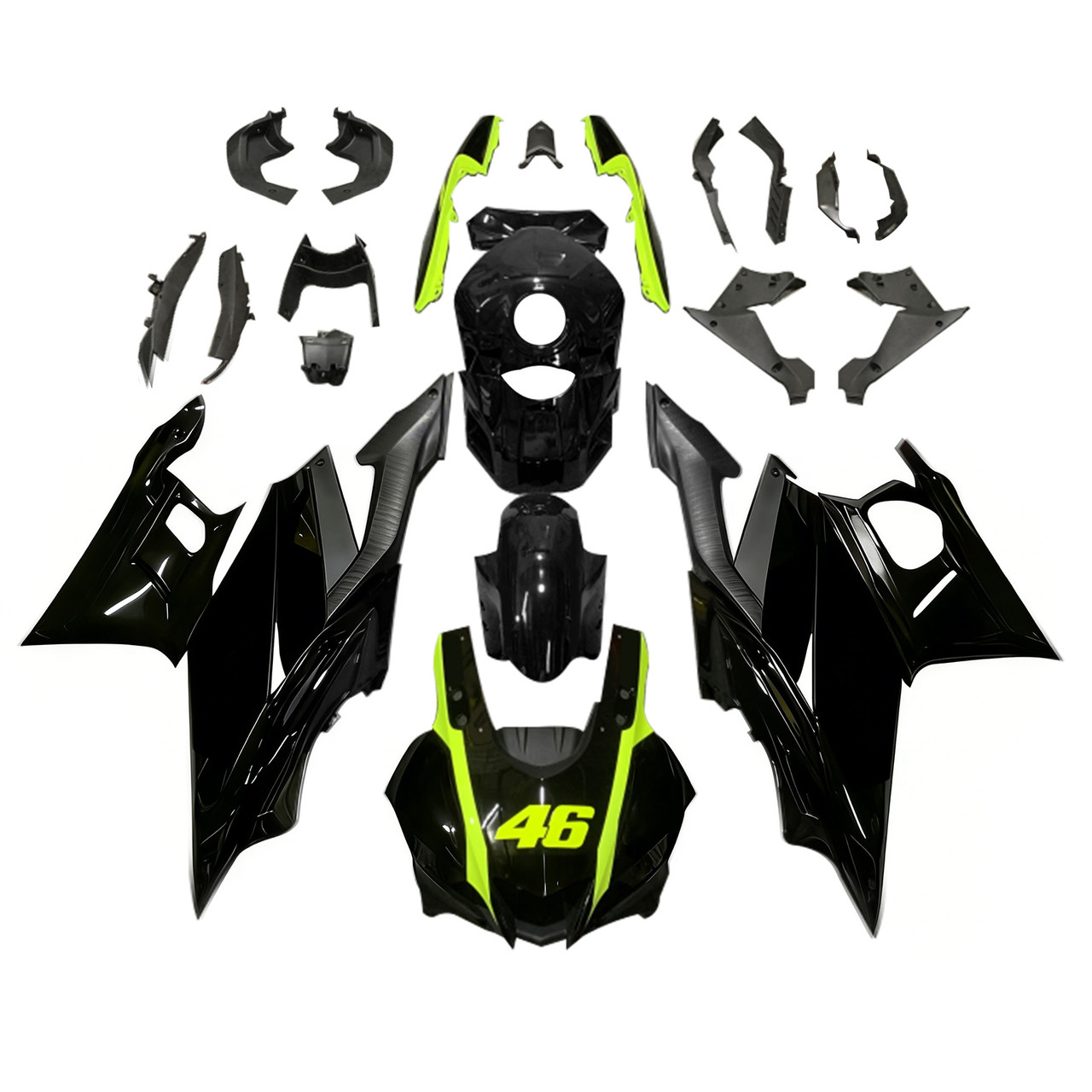 2022-2024 Yamaha YZF R3 YZF R25 Black Fairing Kit