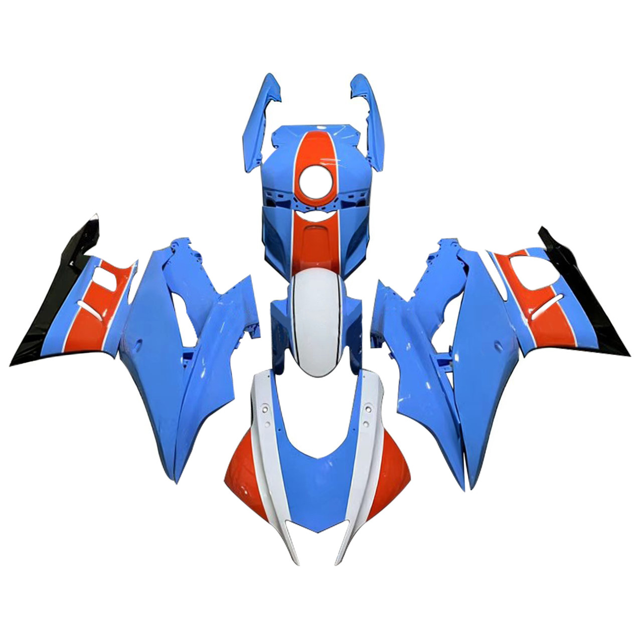 2022-2024 Yamaha YZF-R3 R25 Blue&Orange Fairing Kit