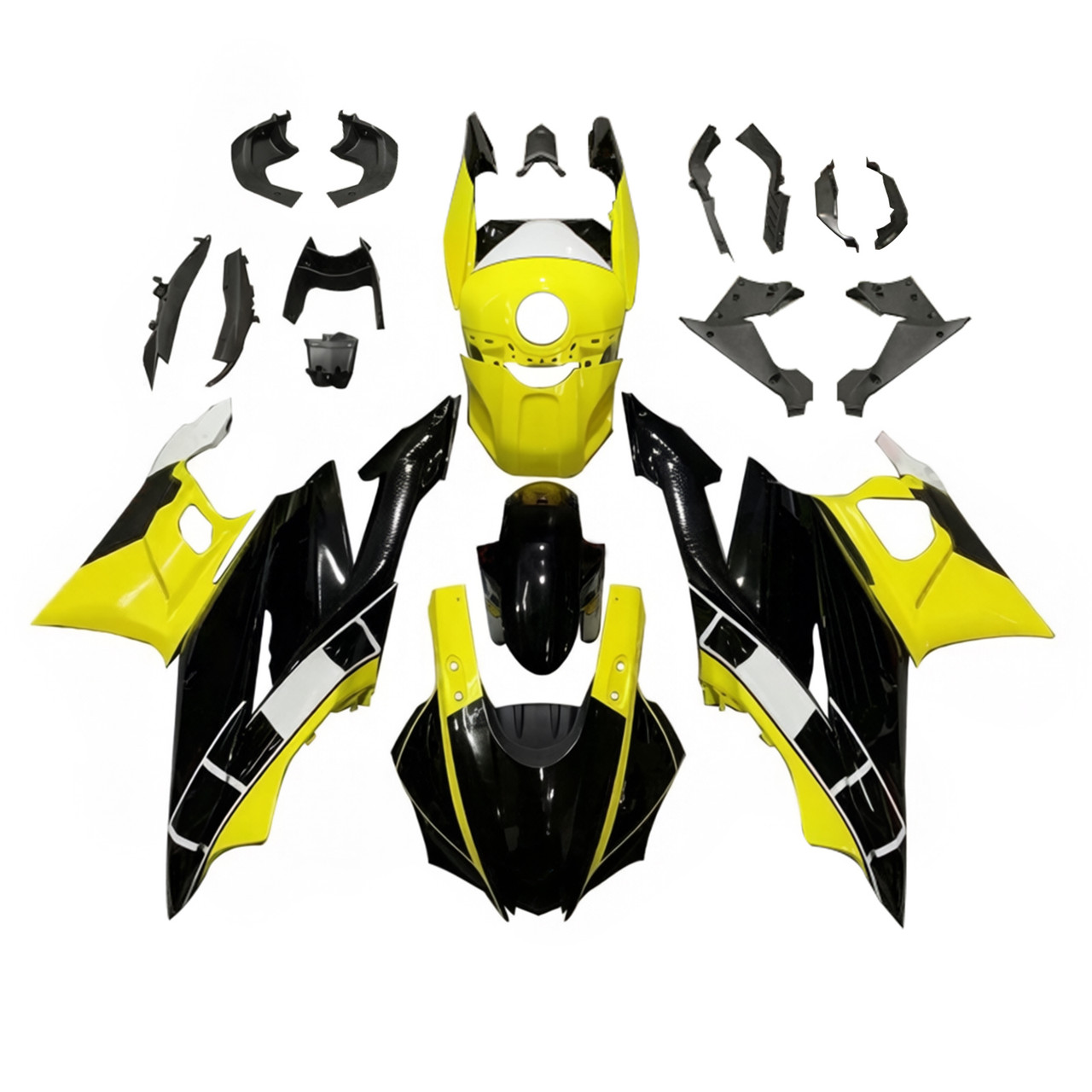 2022-2024 Yamaha YZF-R3 R25 Black&yellow Fairing Kit