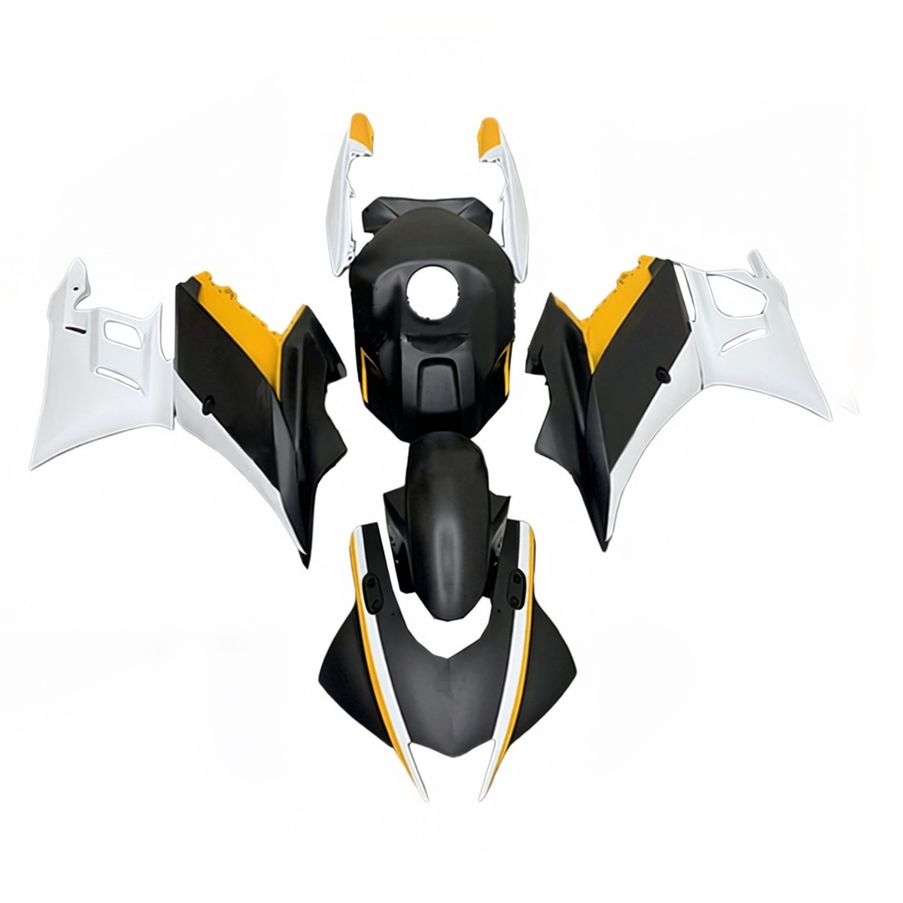 2022-2023 Yamaha YZF-R3 R25 Matte Black&Orange Fairing Kit