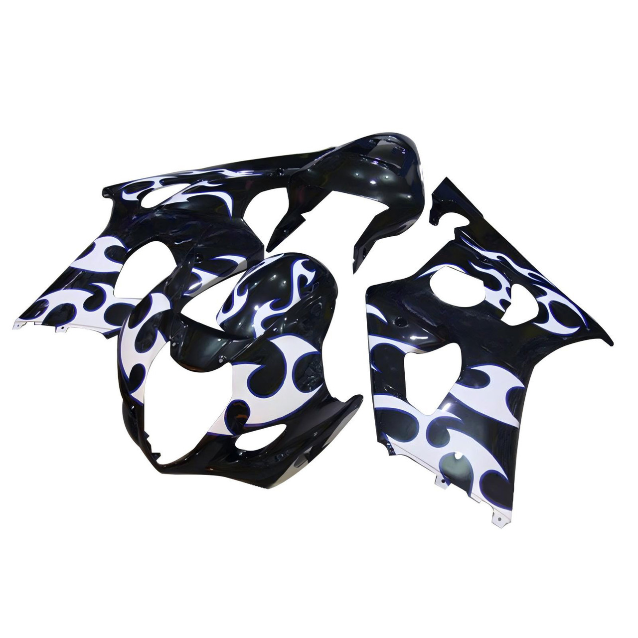 2003-2004 K3 GSXR1000 Suzuki Black&White Fairing Kit