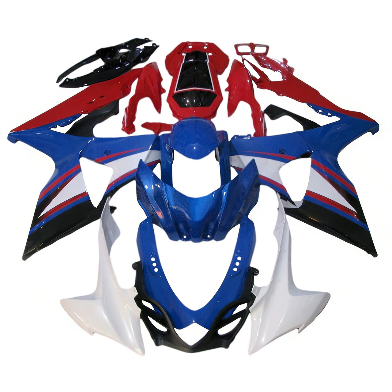 2009-2016 K9 GSXR1000 Suzuki Blue&Red Fairing Kit