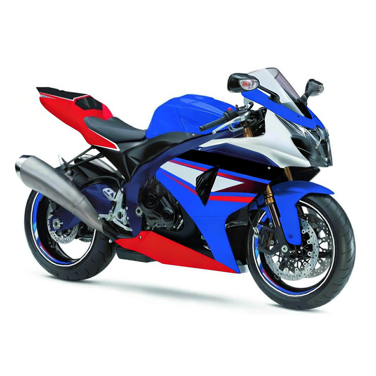 2009-2016 K9 GSXR1000 Suzuki Blue&Red Fairing Kit