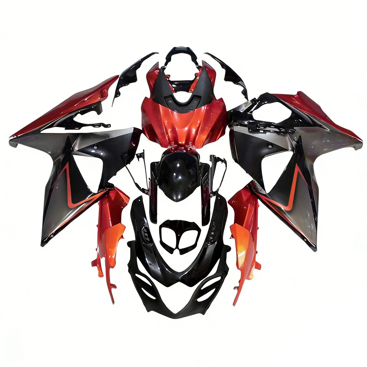 2009-2016 K9 GSXR1000 Suzuki Orange&Grey Fairing Kit