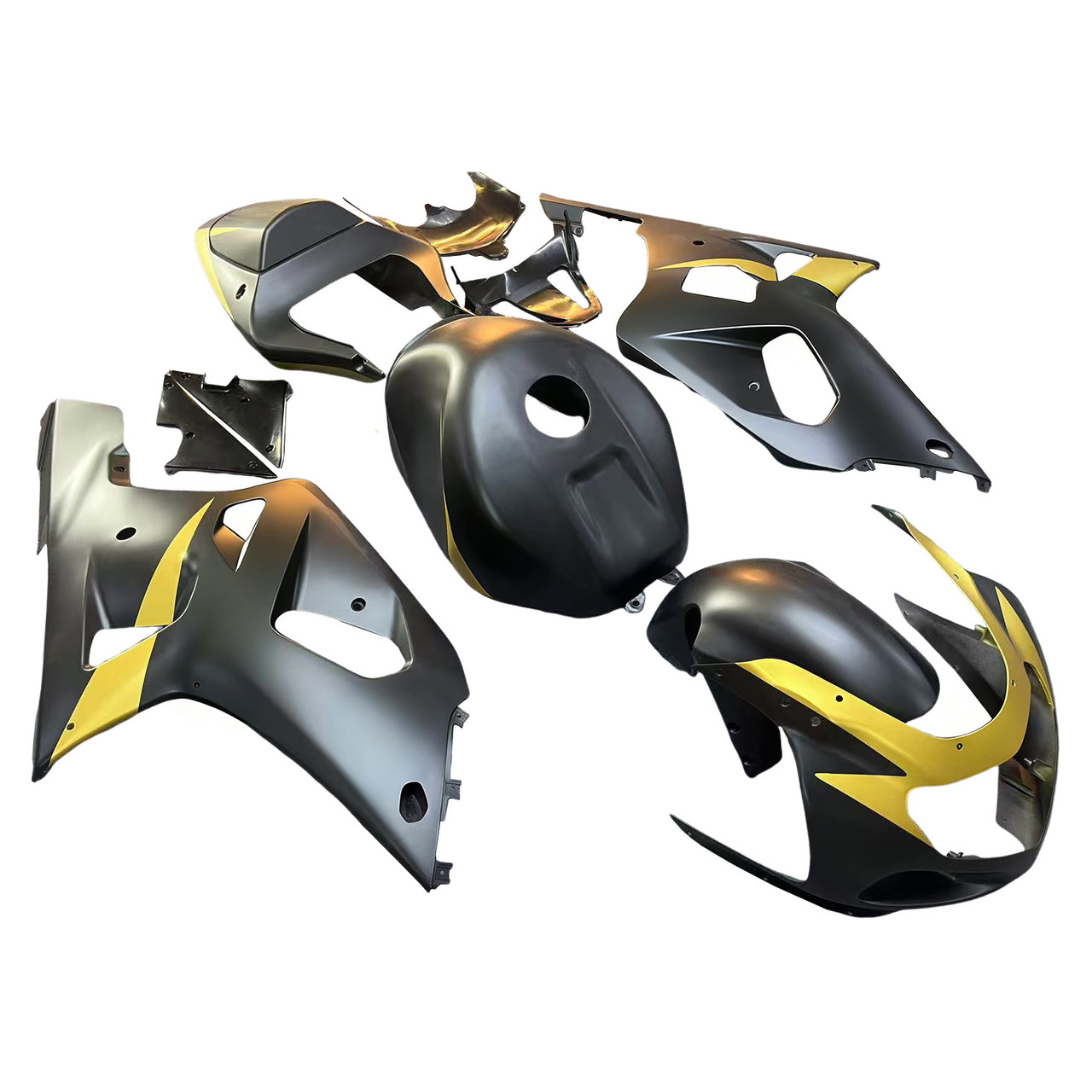 2001-2003 GSXR600 2000-2003 GSXR750 K1 Suzuki Matte Black Gold Fairing Kit