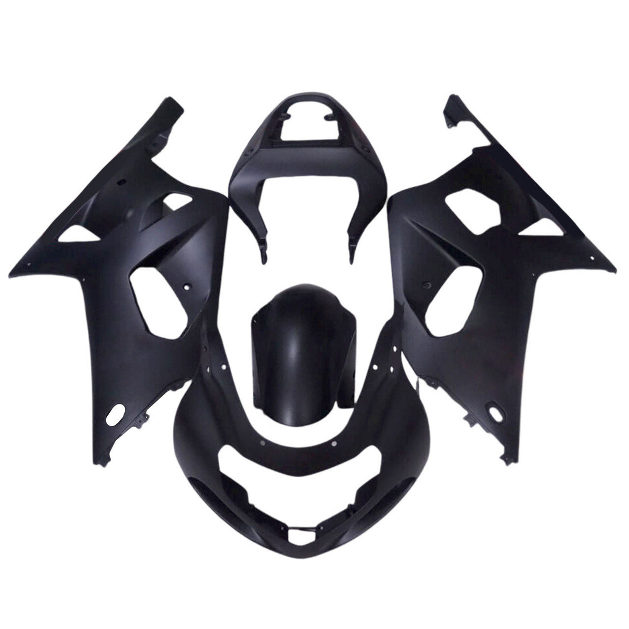 2001-2003 GSXR600 2000-2003 GSXR750 K1 Suzuki Matte Black Red Logo Fairing Kit