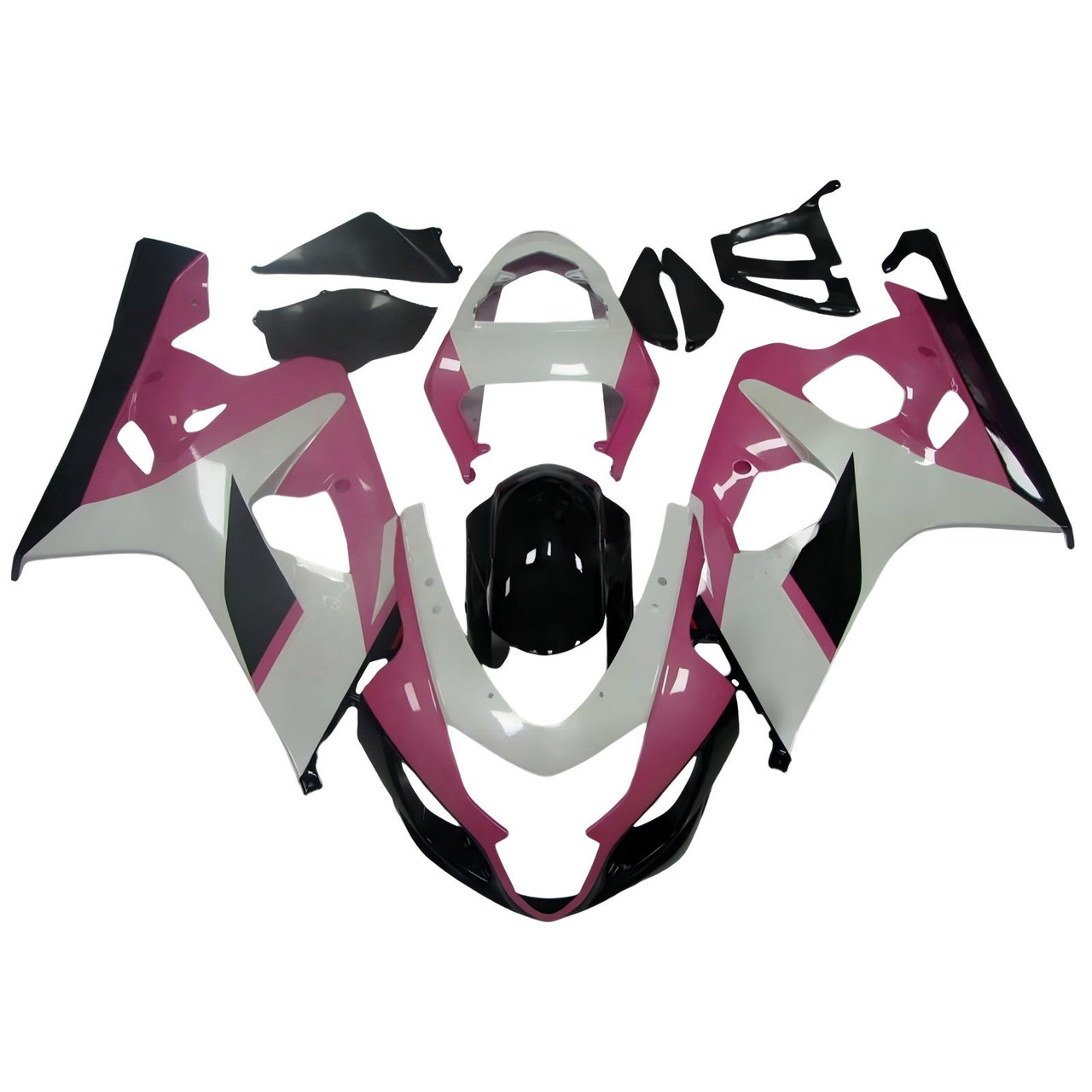 2004-2005 K4 GSXR 600/750 Suzuki Pink&White Fairing Kit