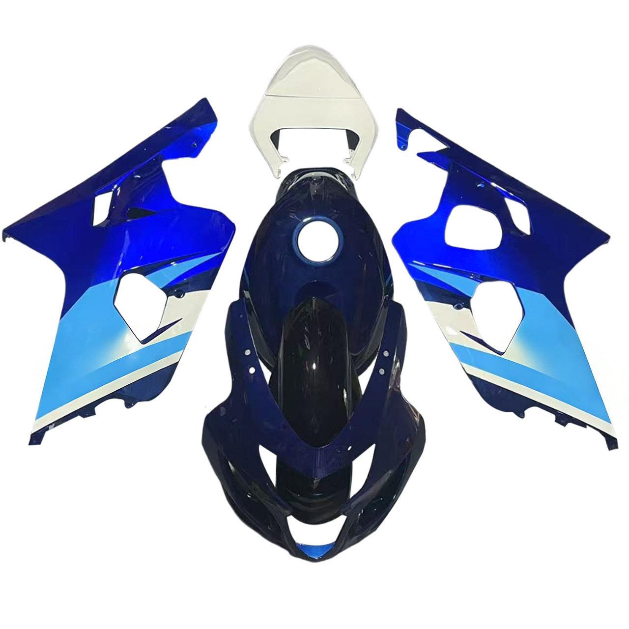 2004-2005 K4 GSXR 600/750 Suzuki Gradient Blue Fairing Kit
